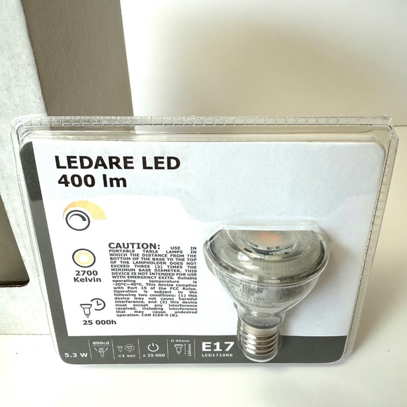 IKEA Hektar Wall Lamp Beige NIB 404.332.71 with New bulb and clamp - Picture 4 of 4